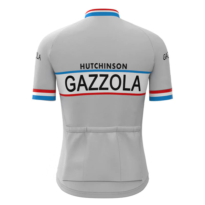 Gazzola Gray Vintage Short Sleeve Cycling Jersey Matching Set