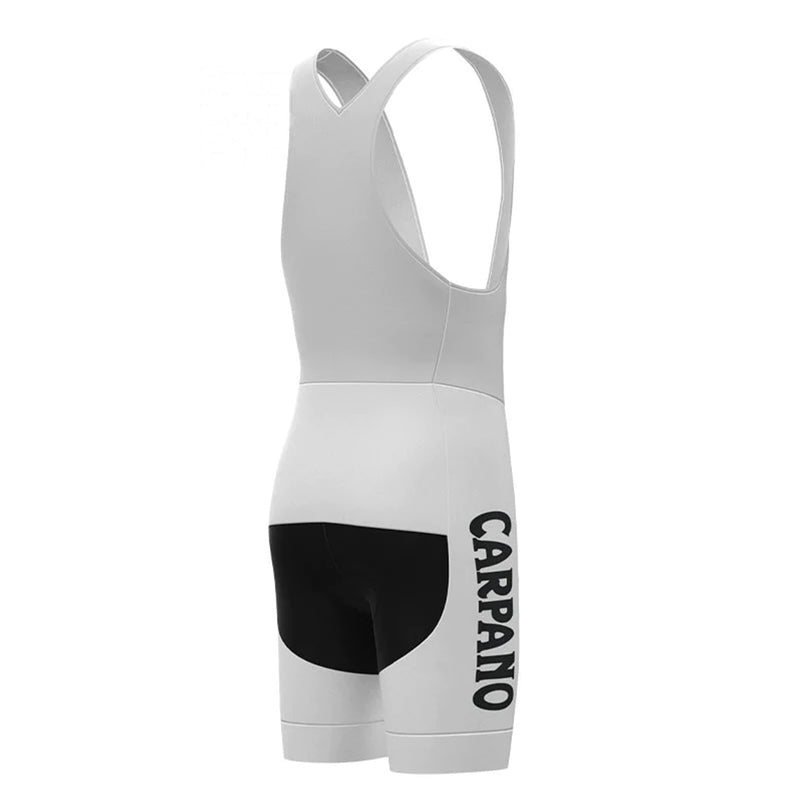 Carpano White Black Vintage Short Sleeve Cycling Jersey Matching Set