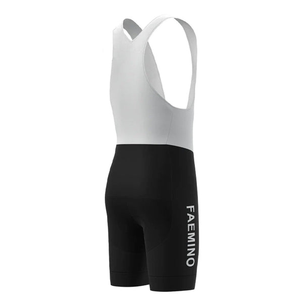 Faemino Black Retro Cycling Bib Shorts