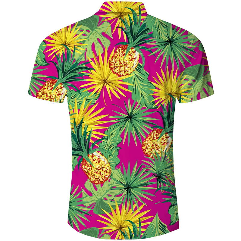 Leaf Pineapple Funny Hawaiian Shirt