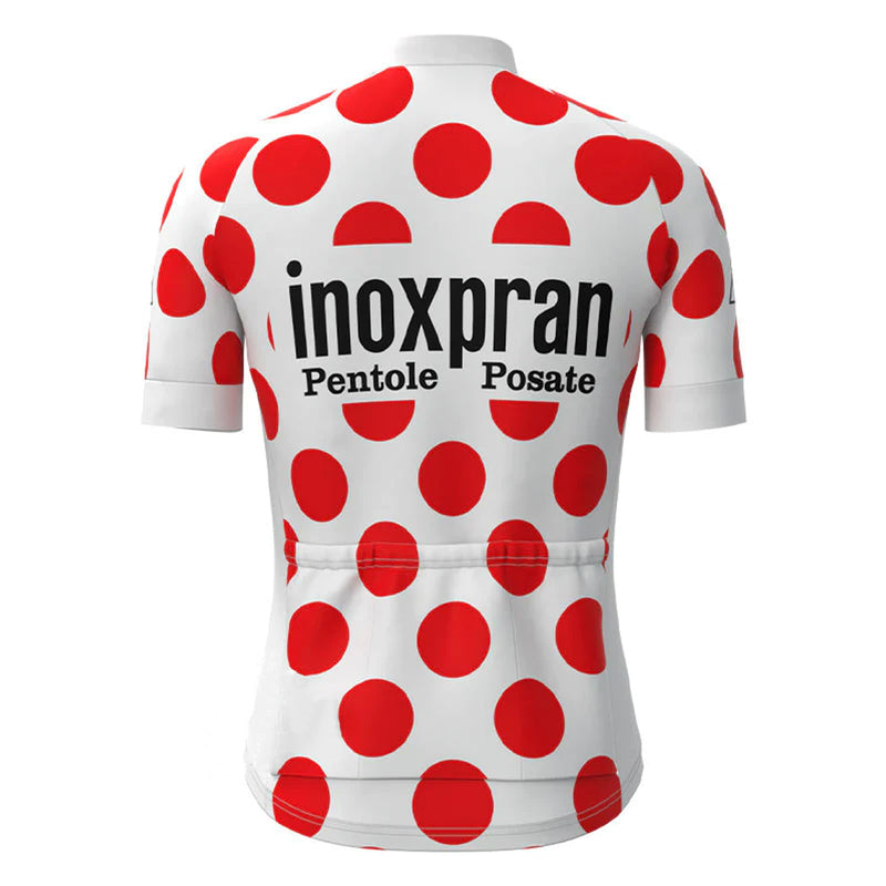 Inoxpran Red Vintage Short Sleeve Cycling Jersey Matching Set