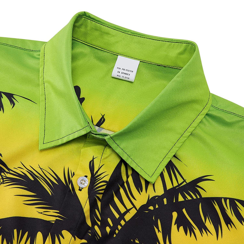 Sunset Palm Tree Funny Hawaiian Shirt