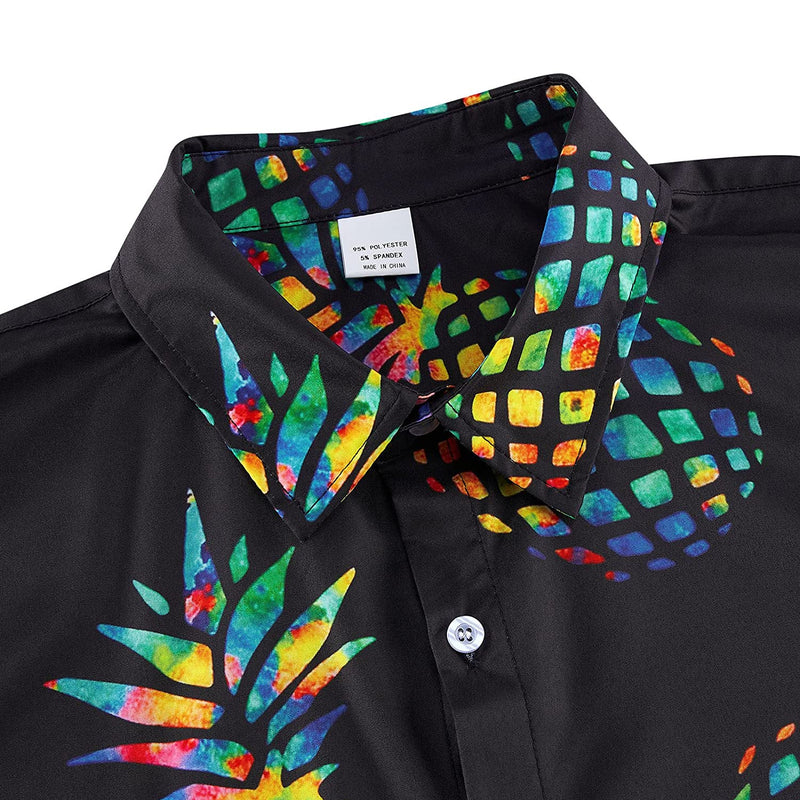 Pineapple Black Funny Hawaiian Shirt