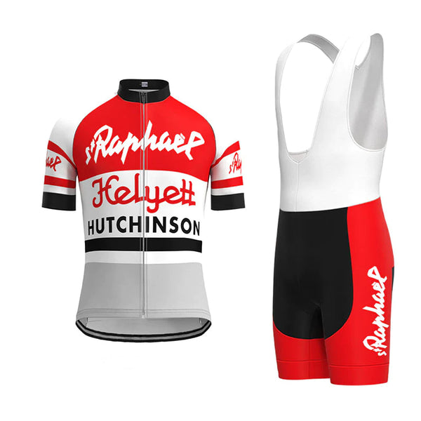 Helyett Red Vintage Short Sleeve Cycling Jersey Matching Set