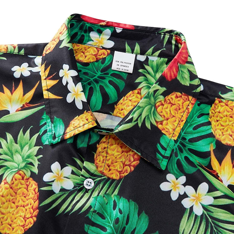 Pineapple Floral Funny Hawaiian Shirt