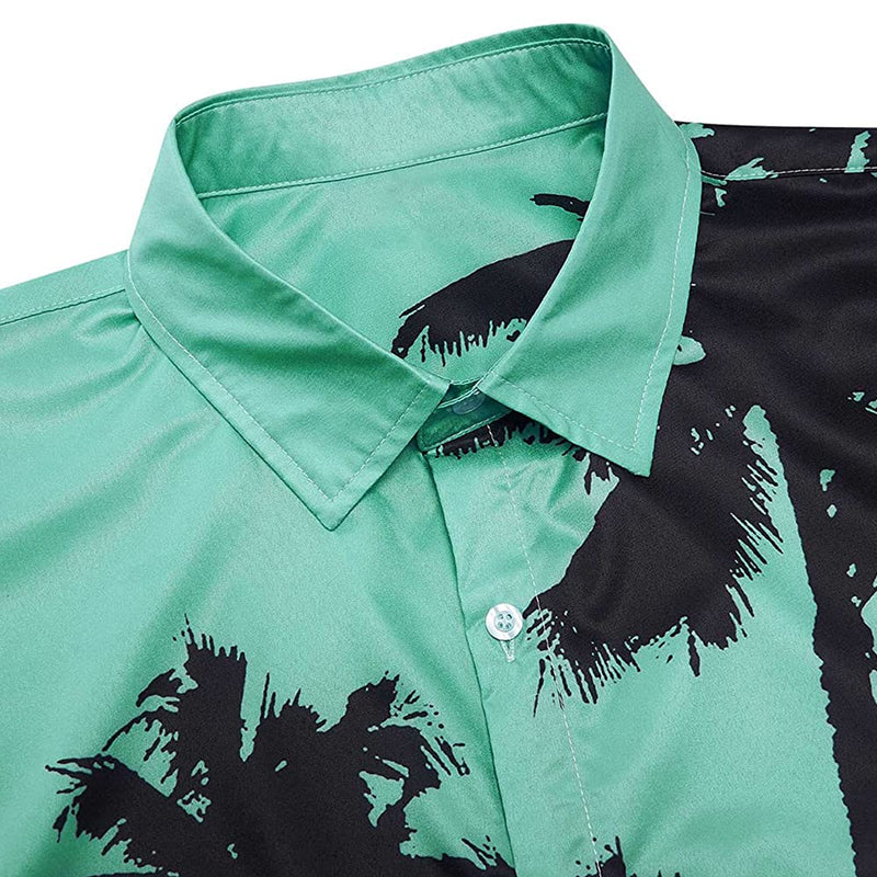 Palm Tree Green Funny Hawaiian Shirt