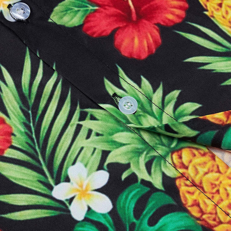 Pineapple Floral Funny Hawaiian Shirt