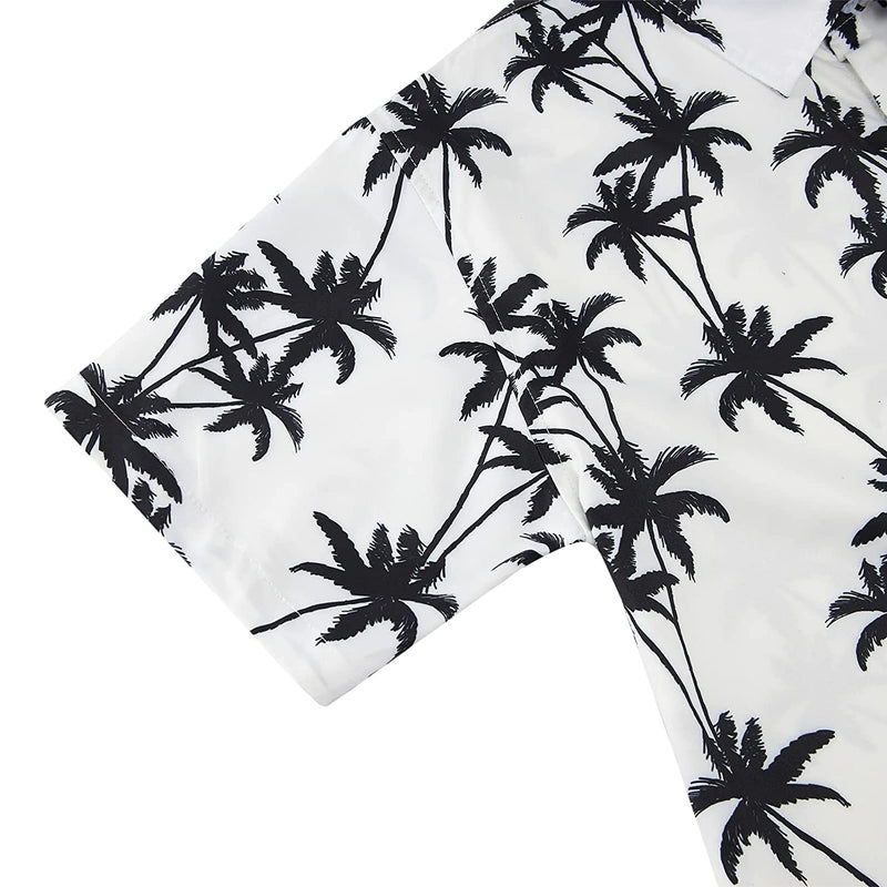 Palm Tree White Funny Hawaiian Shirt