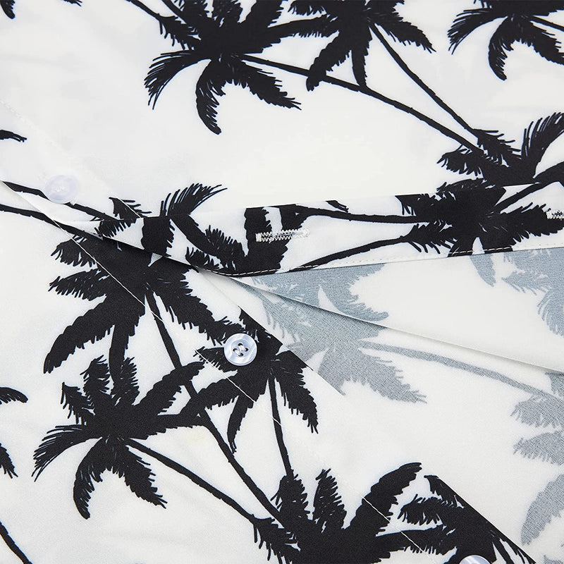 Palm Tree White Funny Hawaiian Shirt