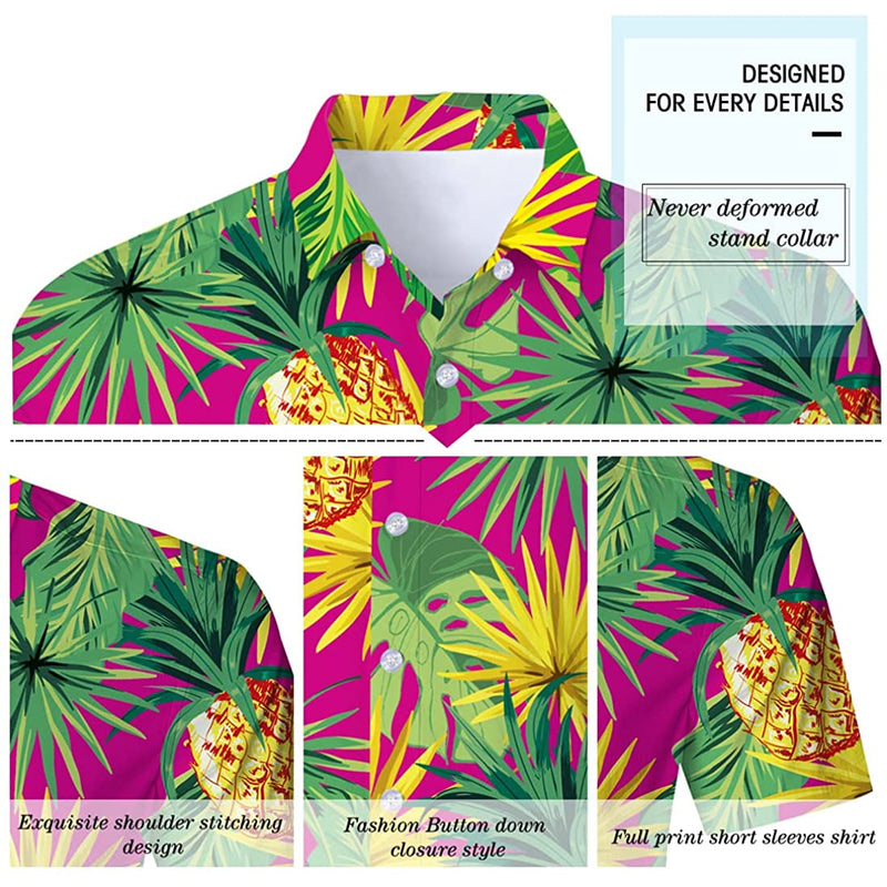 Leaf Pineapple Funny Hawaiian Shirt