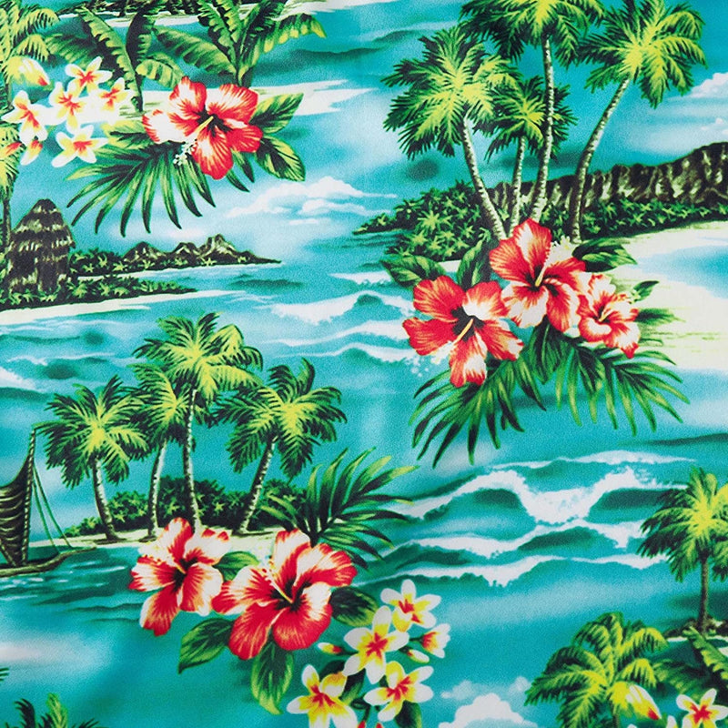 Hawaii Island Tree Green Funny Hawaiian Shirt