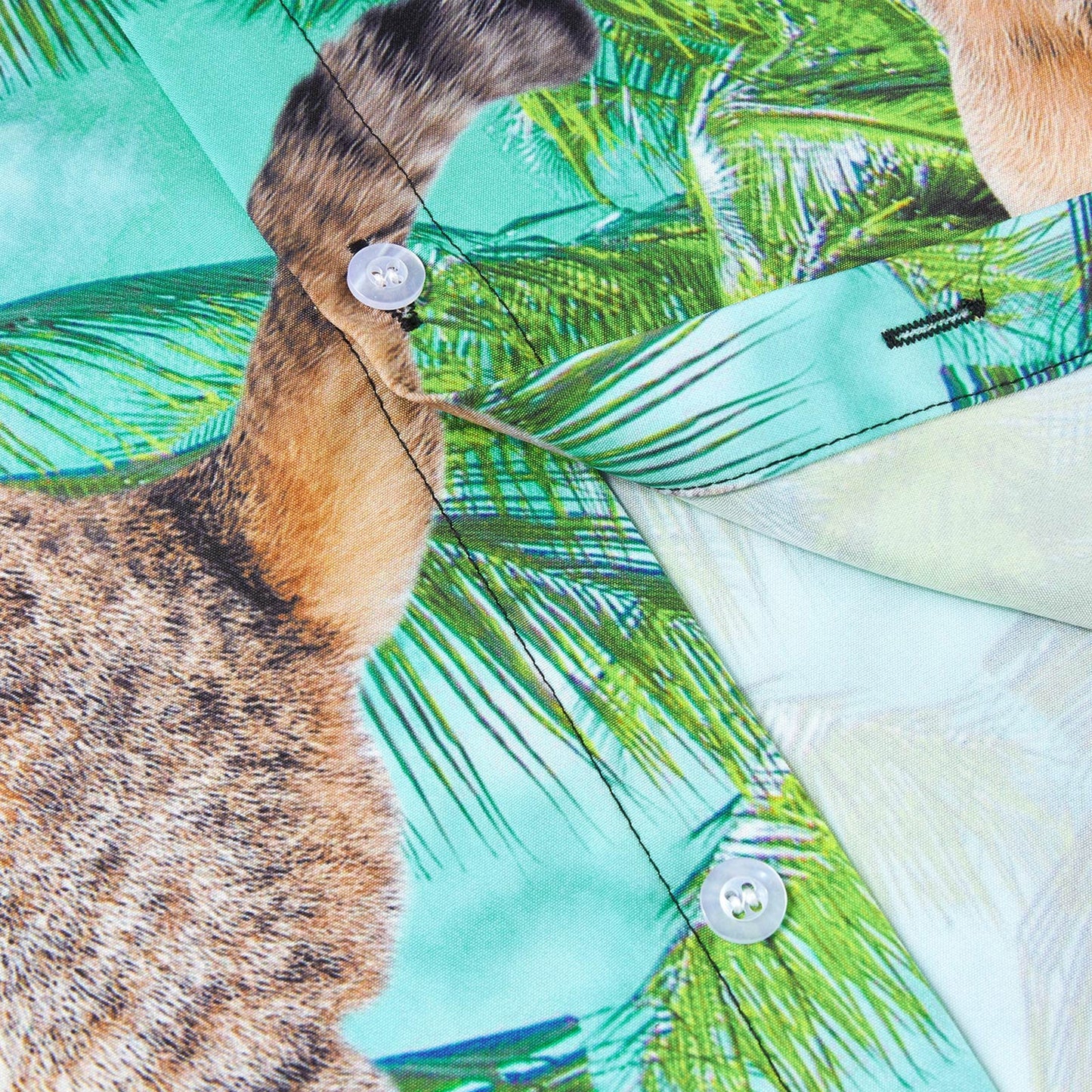 Plam Tree Singing Cat Funny Hawaiian Shirt