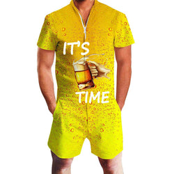 It's Beer Time Male Romper