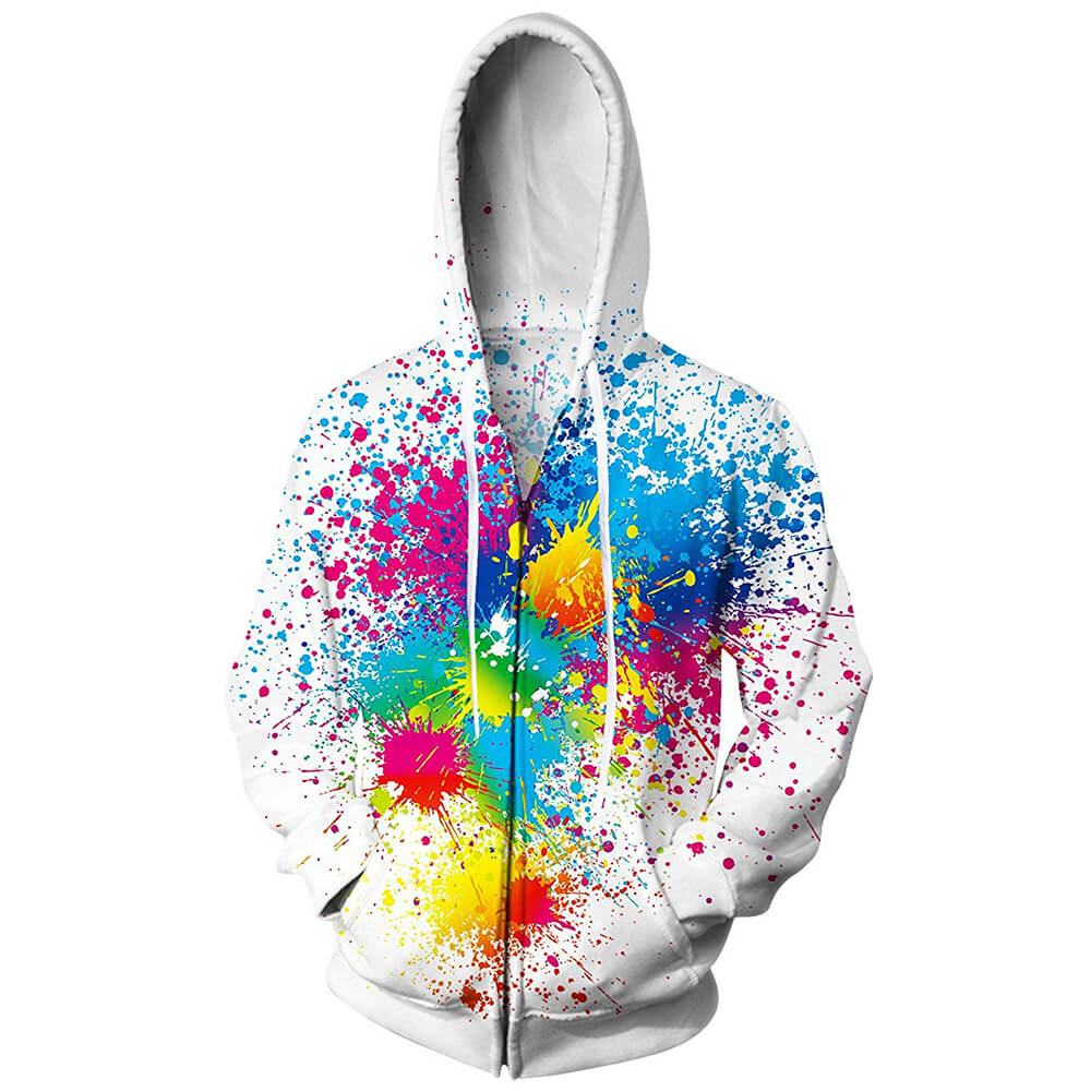 Spilling paint in space hoodie outlet