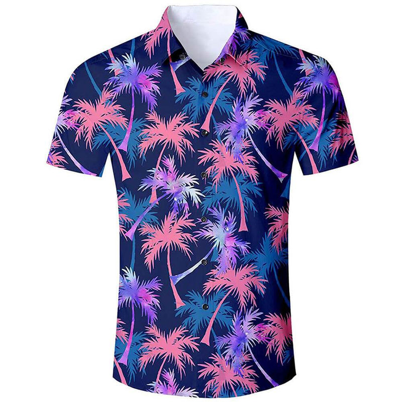Palm Tree Blue Funny Hawaiian Shirt