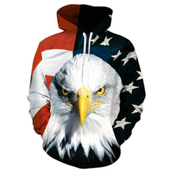 American Flag Eagle Funny Hoodie