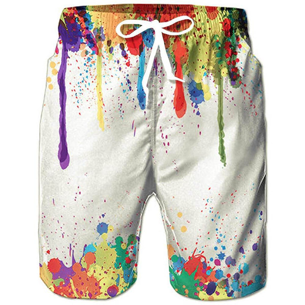 Paint Splatter Funny Board Shorts