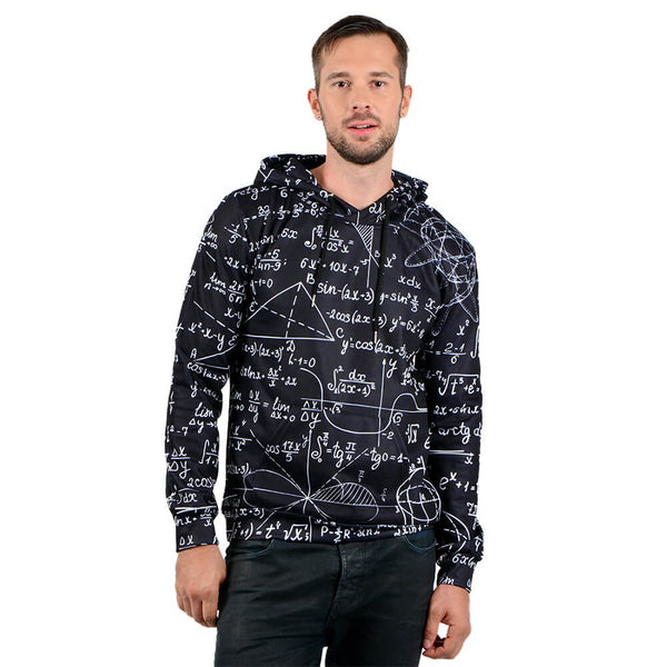 Black Math Prints Hoodie