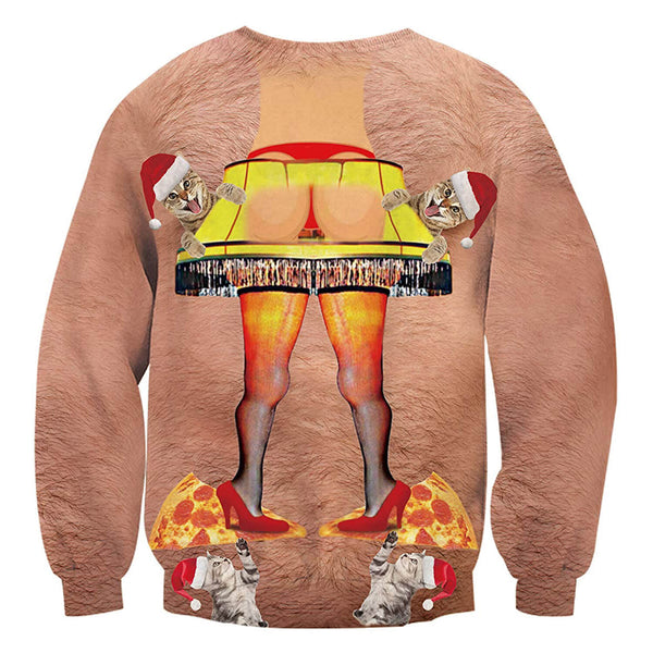 Funny Butt Lamp Ugly Christmas Sweater