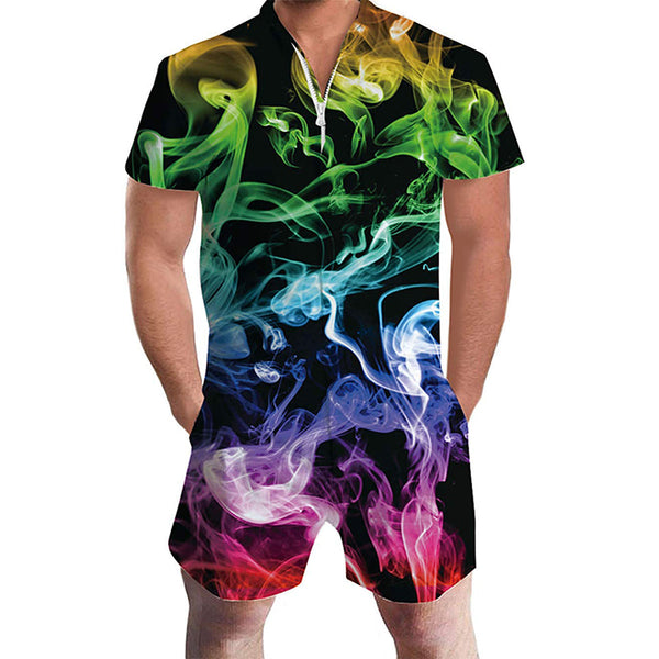 Colored Smoke Male Romper