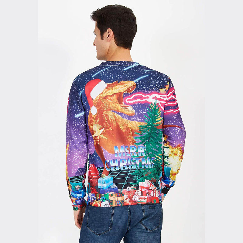 Funny Dinosaur Ugly Christmas Sweater
