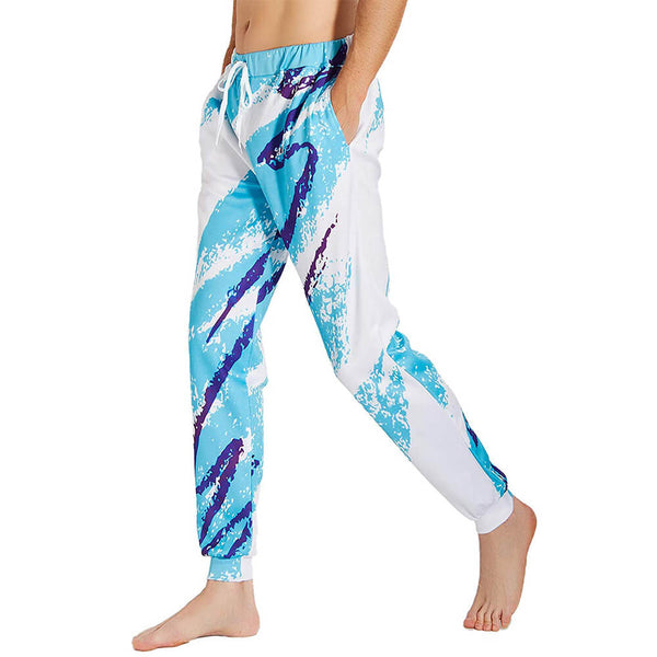 Funny 90s Paper Cup Joggers – Forest Coral