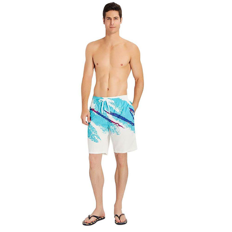 90S Paper Cup Funny Swim Trunks