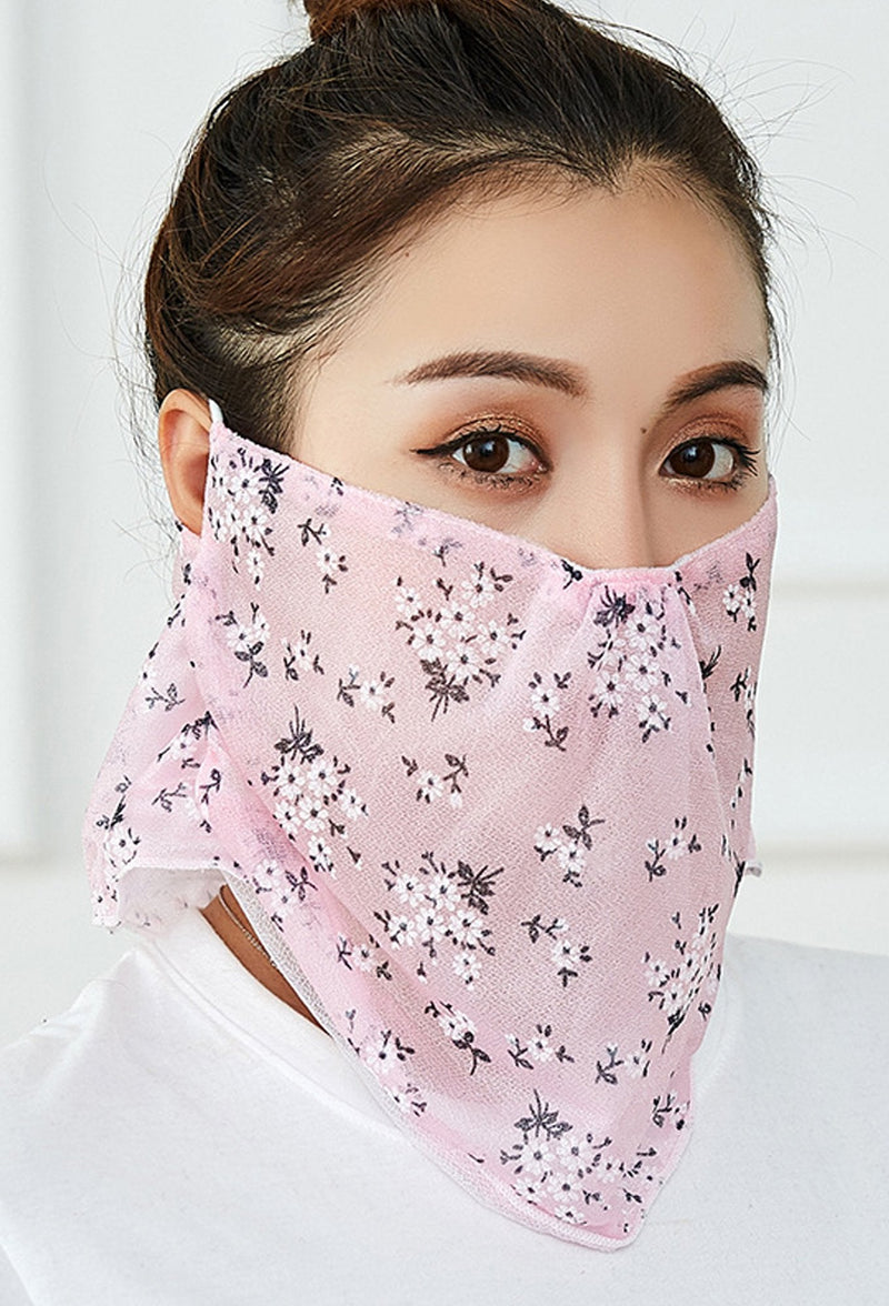 Flowers Face Mask With Earloops