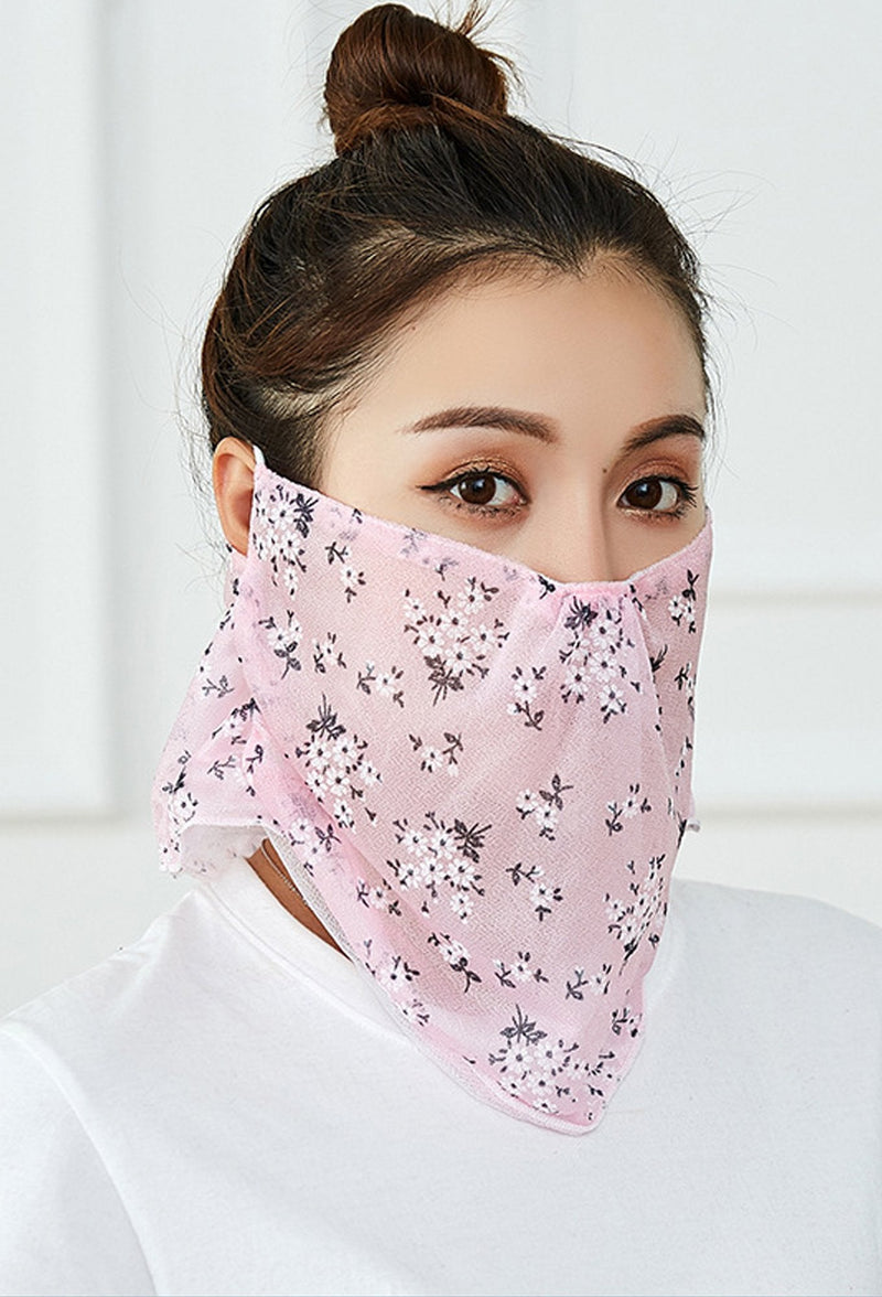 Flowers Face Mask With Earloops