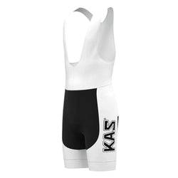 KAS Black White Retro Cycling Bib Shorts