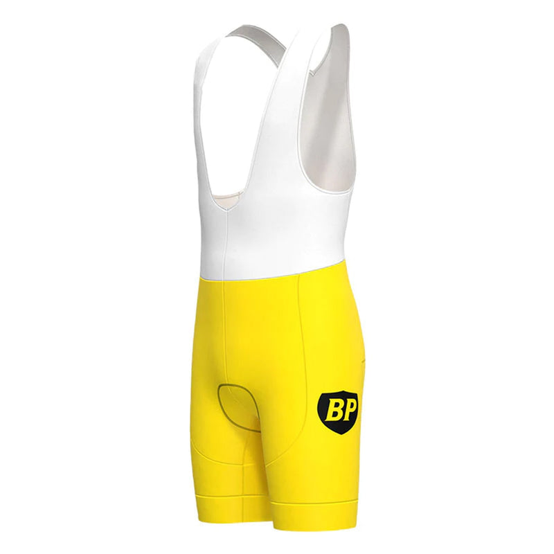 Peugeot Yellow Vintage Cycling Bib Shorts