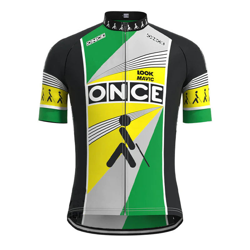 ONCE Vintage Short Sleeve Cycling Jersey Top
