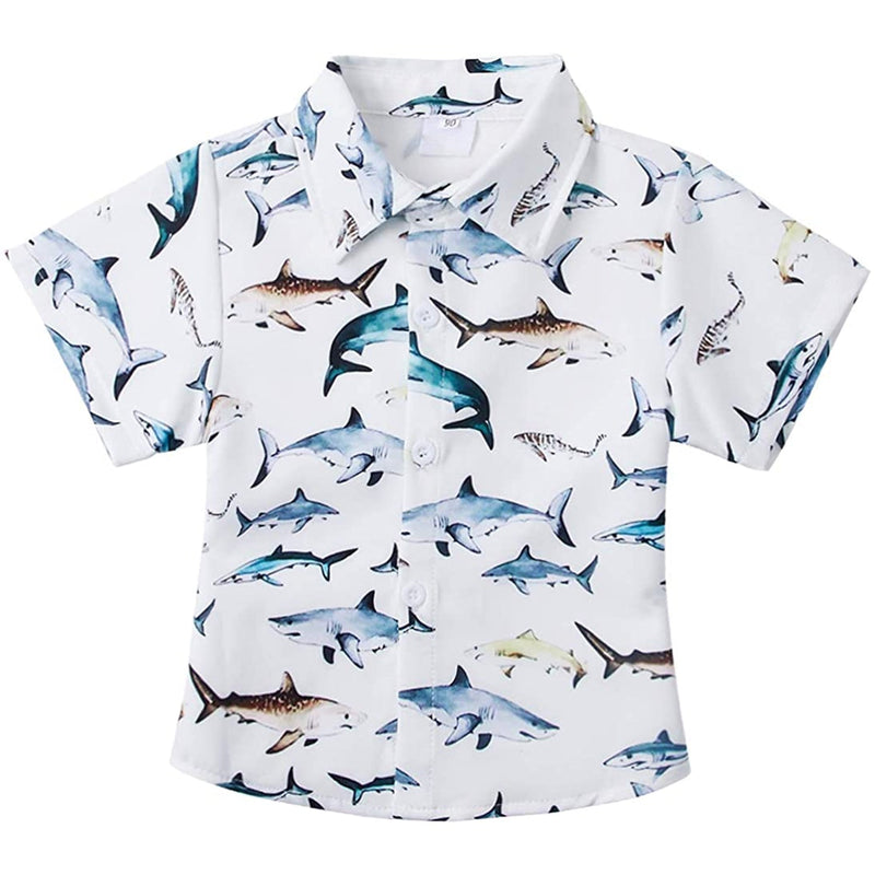 Sharks Funny Toddler Hawaiian Shirt