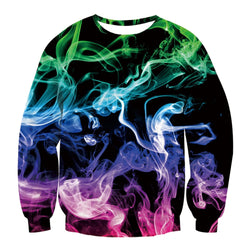 Colorful Smoke Ugly Christmas Sweater