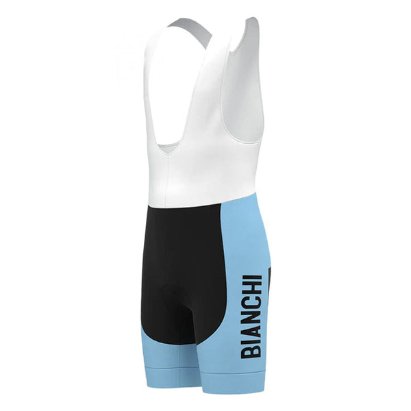 BIANCHI Blue Black Vintage Cycling Bib Shorts