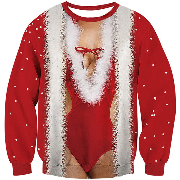 Red Bikini Ugly Christmas Sweater