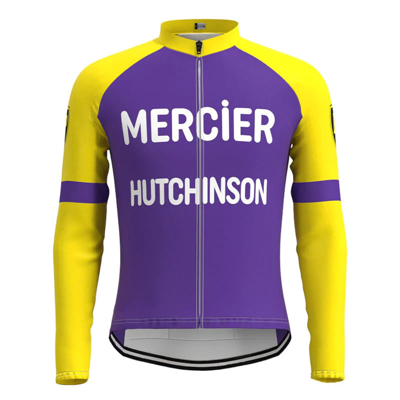 Mercier Hutchinson Purple Long Sleeve Cycling Jersey Matching Set