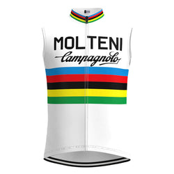 Molteni White Retro MTB Cycling Vest