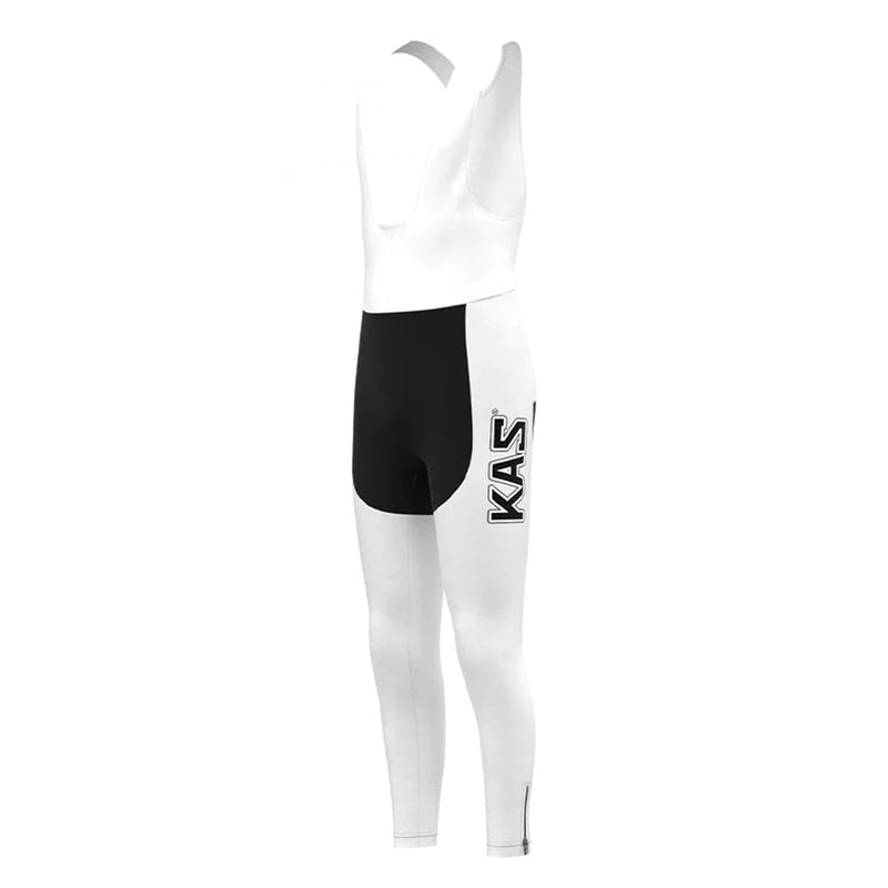 KAS White Vintage Long Sleeve Cycling Jersey Matching Set