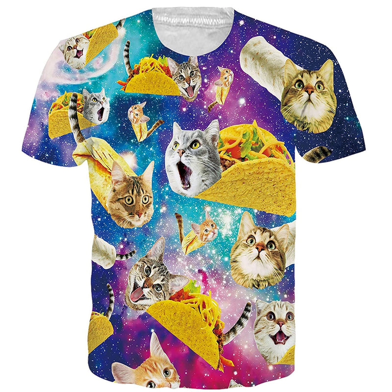 Space Taco Cat T Shirt