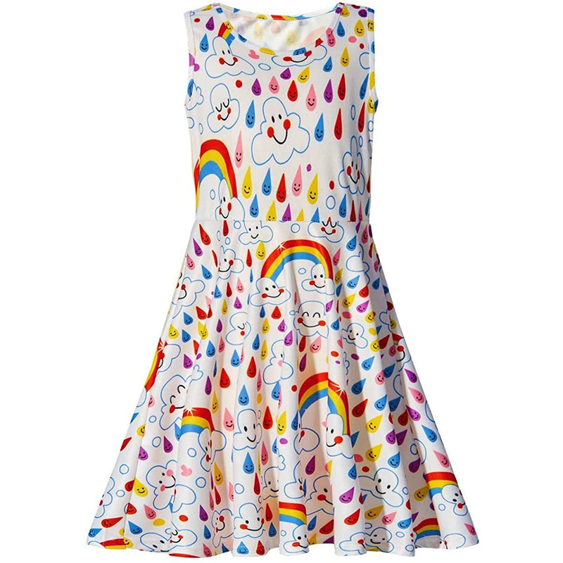 Rainbow Dripping Funny Girl Dress