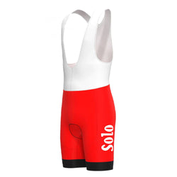 Solo Superia Red Vintage Cycling Bib Shorts