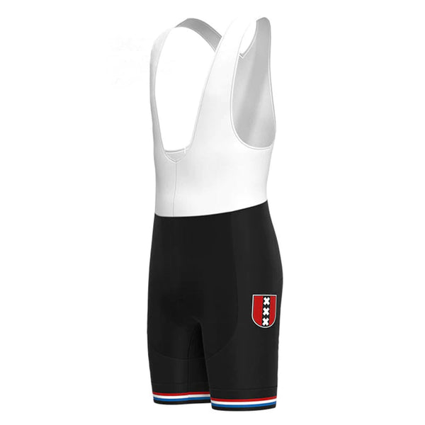 Amsterdam Black Vintage Cycling Bib Shorts