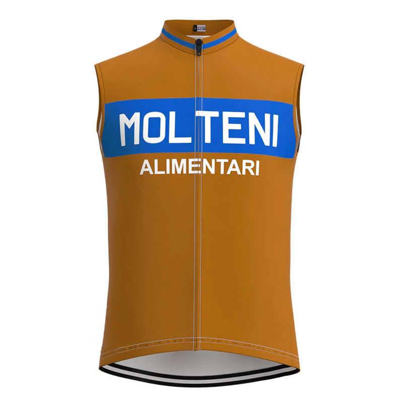Molteni Blue Brown Retro MTB Cycling Vest