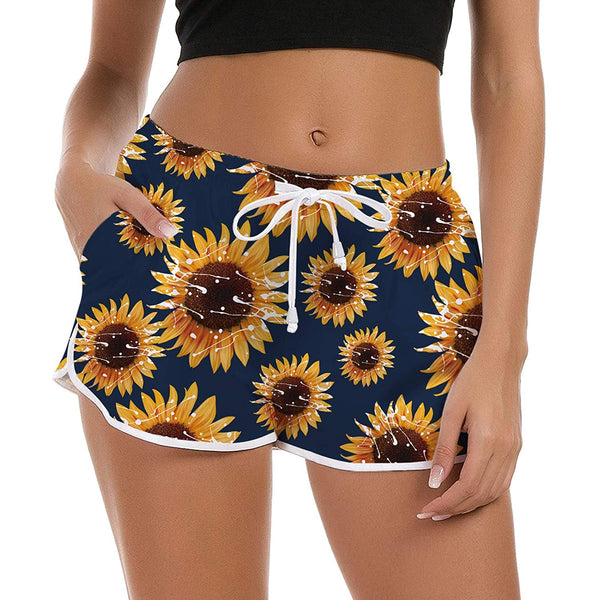 Sunflower Funny Board Shorts for Women