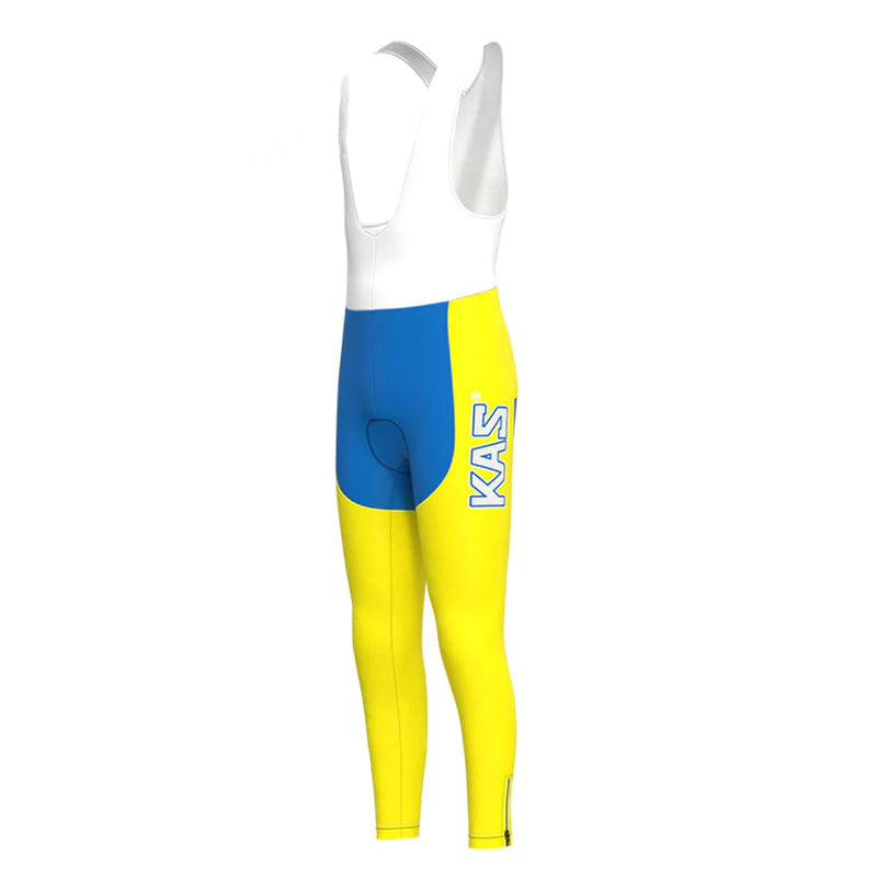 KAS Yellow Blue Retro MTB Bike Pants