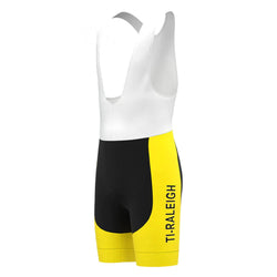 TI Raleigh Black Yellow Vintage Cycling Bib Shorts