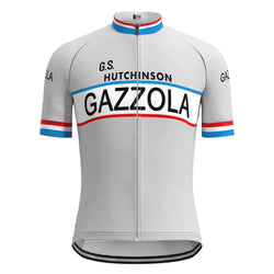 Gazzola Gray Vintage Short Sleeve Cycling Jersey Top