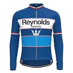 Reynolds Blue Vintage Long Sleeve Cycling Jersey Top