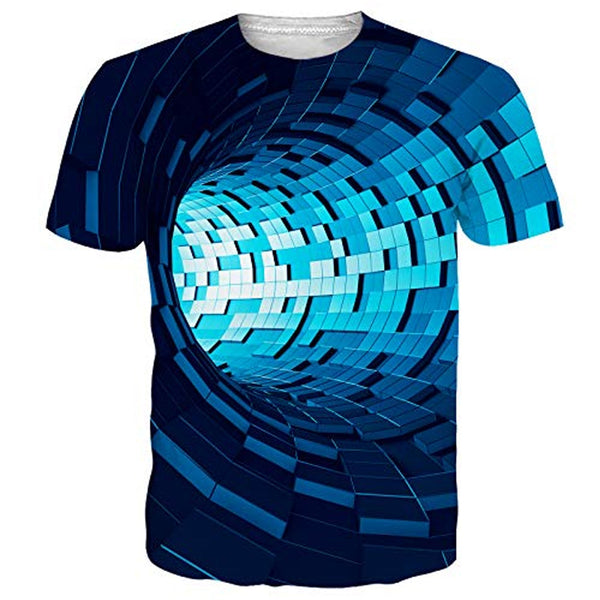 Deep Blue Time Tunnel Funny T Shirt